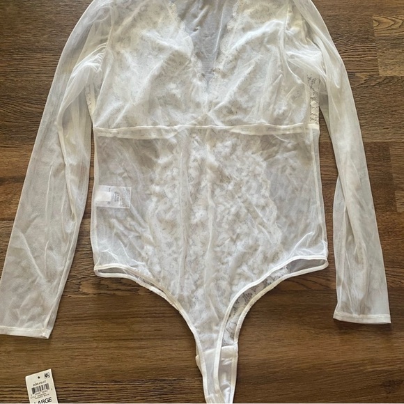 Lingerie ❤️INC international concepts ❤️Sheer Lace Cup Lingerie Bodysuit - Picture 7 of 7